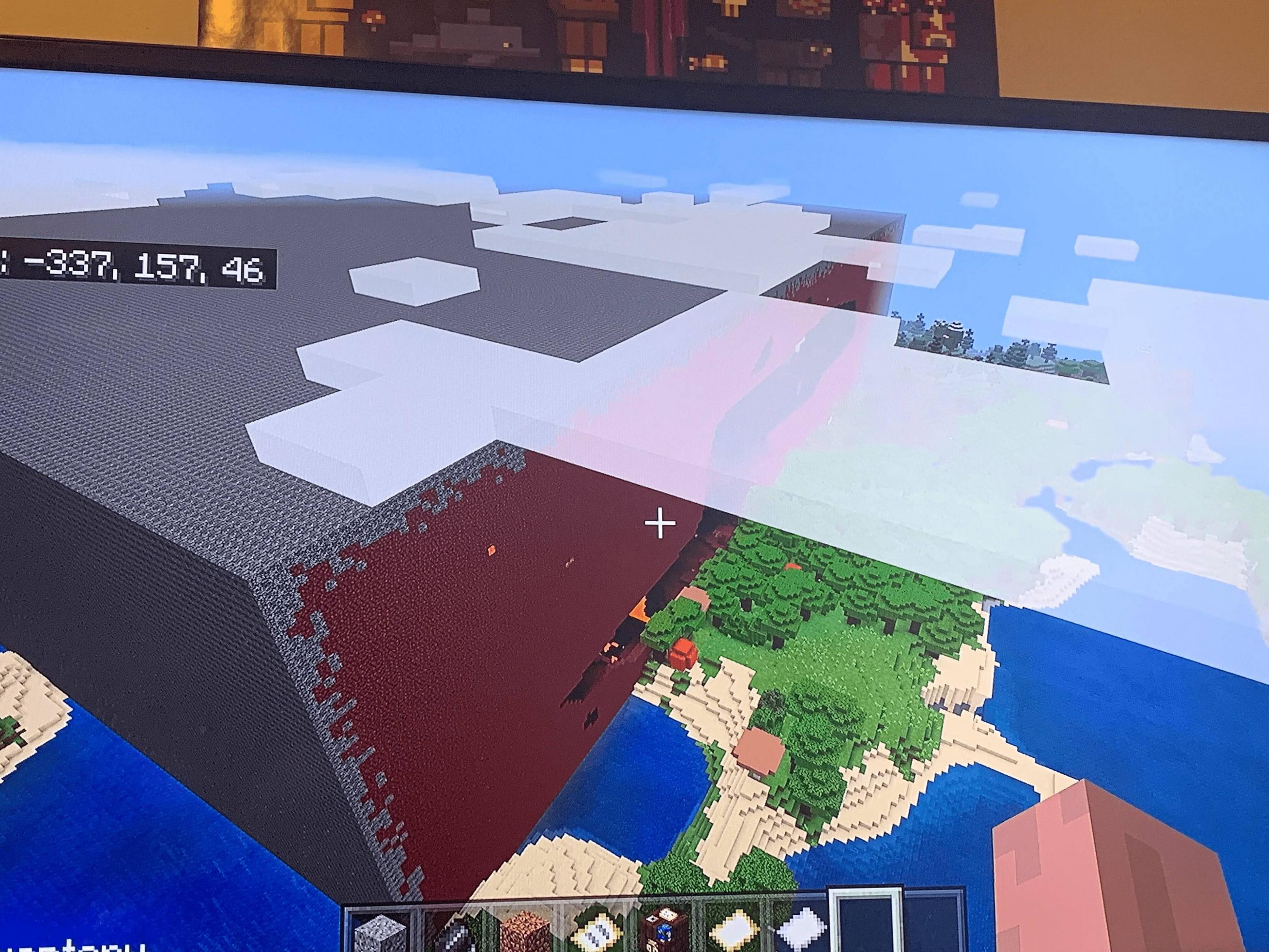 Minecraft Bedrock Edition Why Did The Nether Generate In The