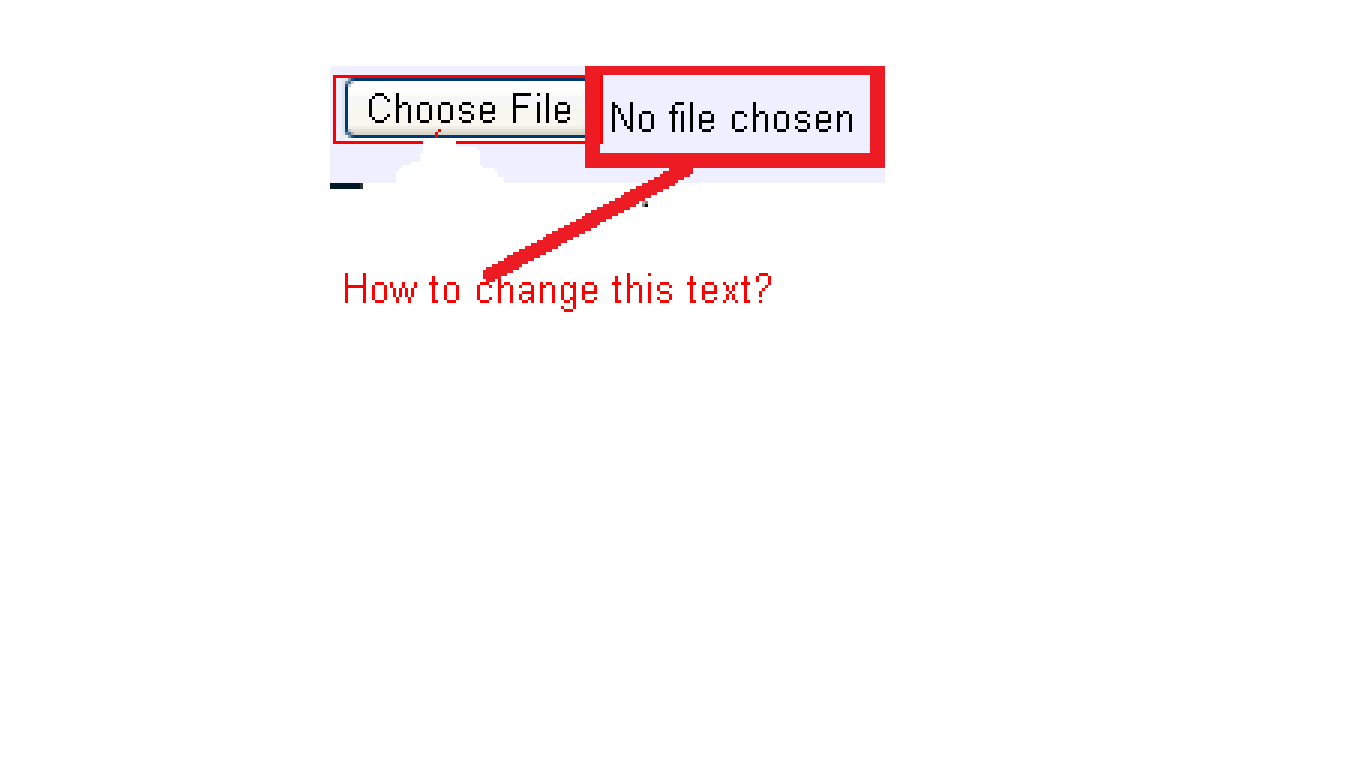 Javascript I Want To Change Default Text On No File Chosen When We