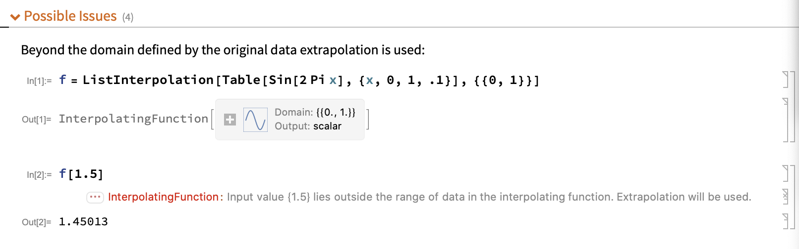 Screencopy of Mathematica Documentation for ListInterpolations