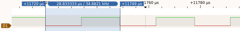 Logic analyzer screenshot