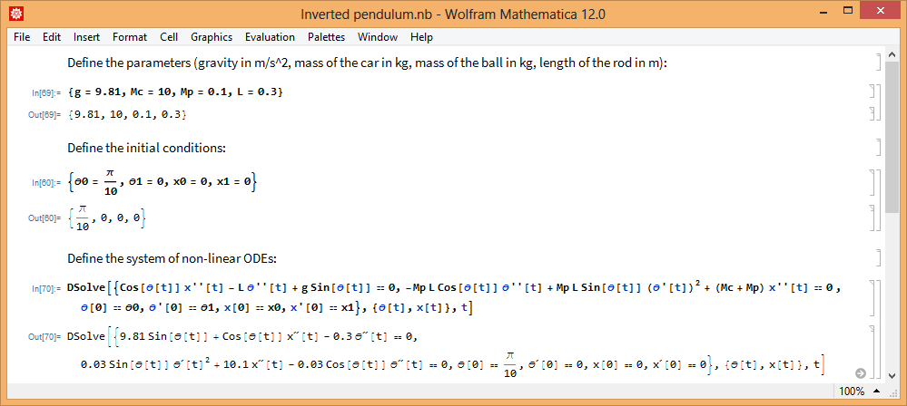 Screenshot of result in Mathematica