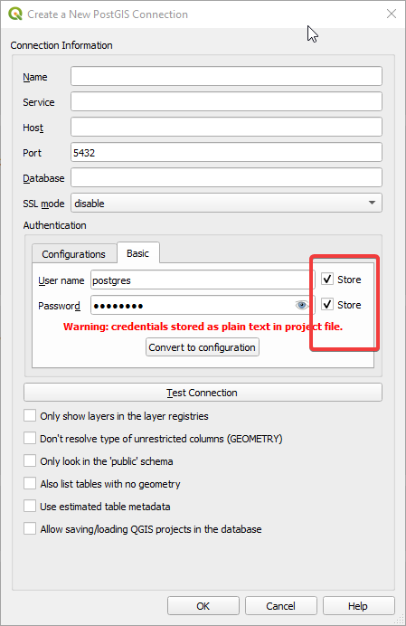 Password storing