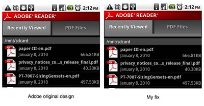 Adobe Reader tab state problem