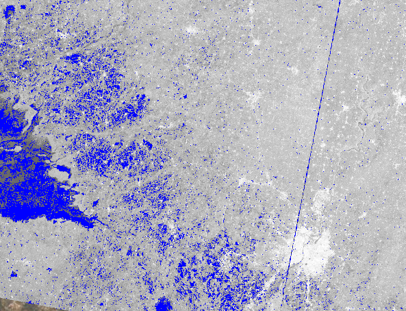 Sentinel-1 flood map