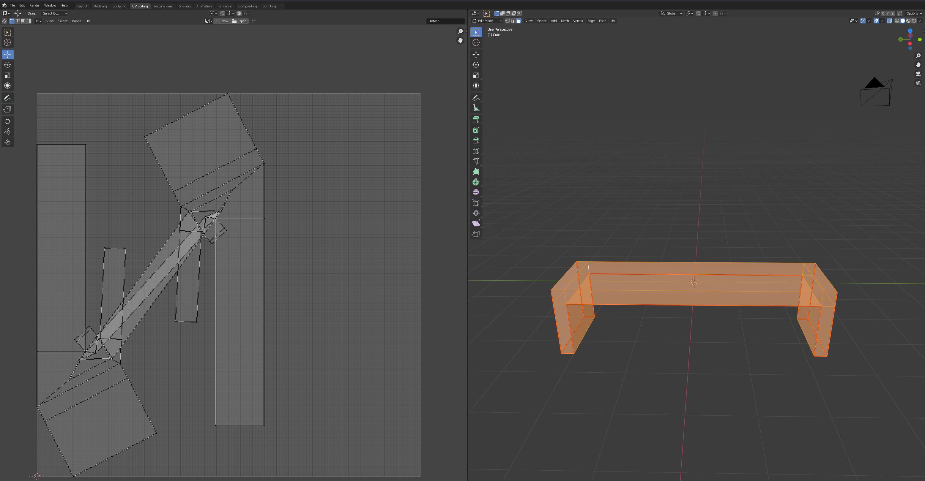 skewed result of UV unwrapping