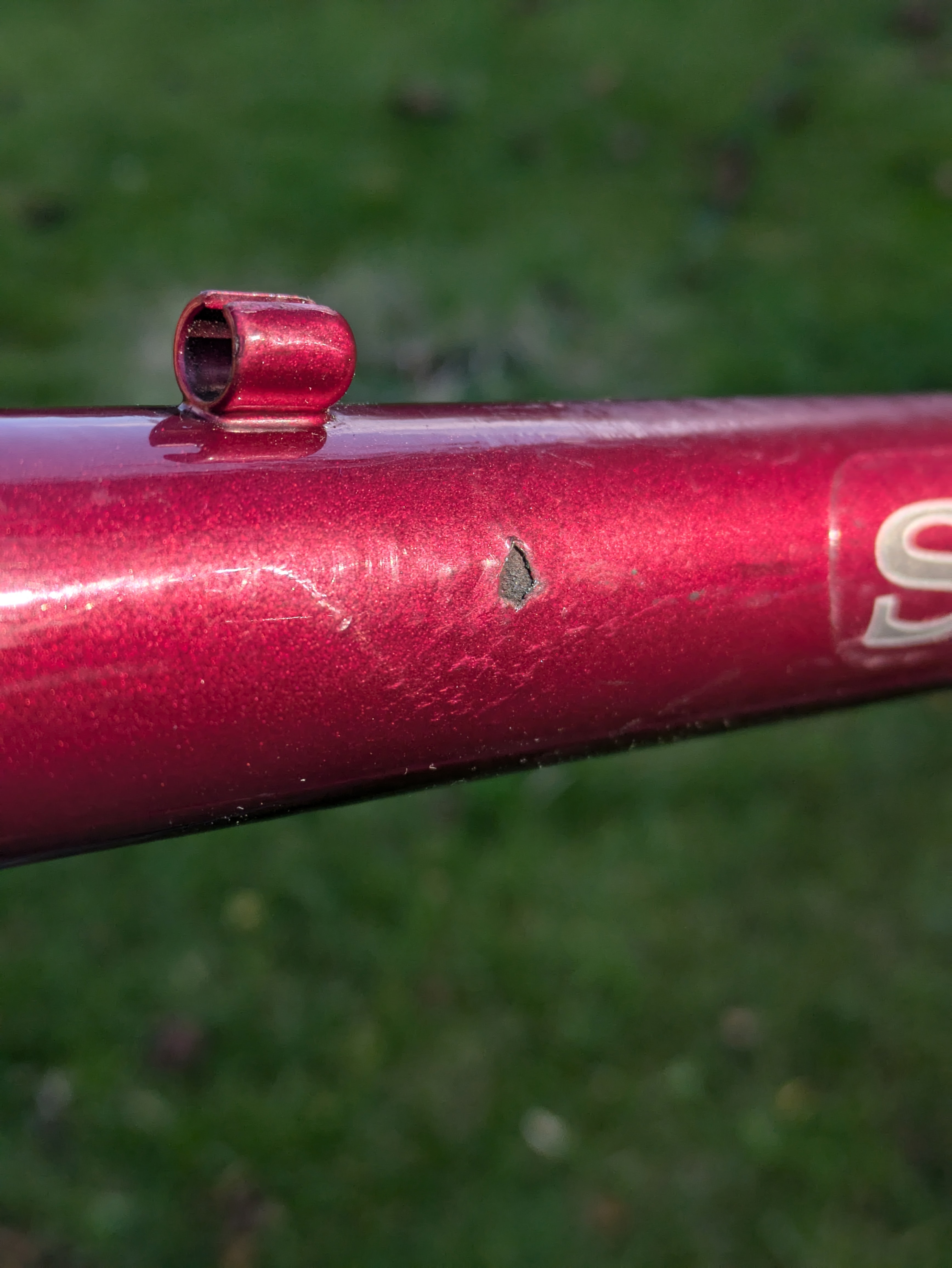 Dawes Street Cruiser top tube rust