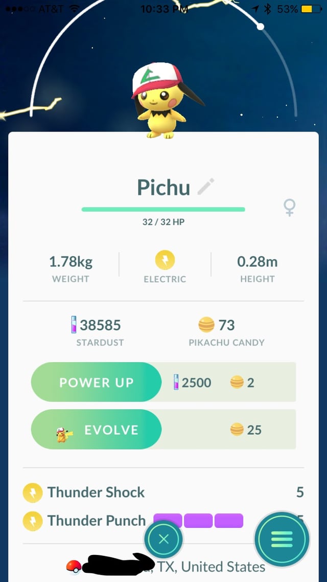 pichu with pokéball icon