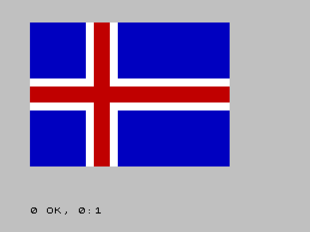 Spectrum screen output