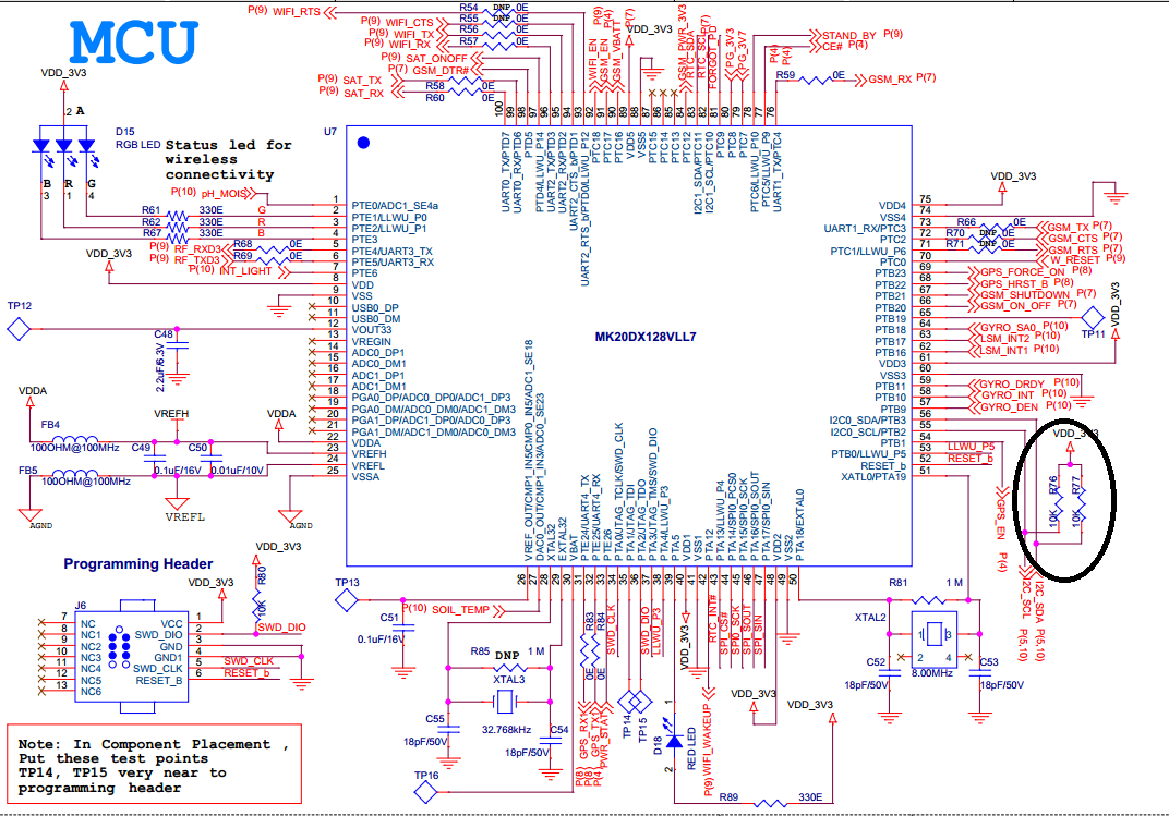 Microcontroller Schematic