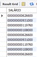 RESULTADO DA CONSULTA