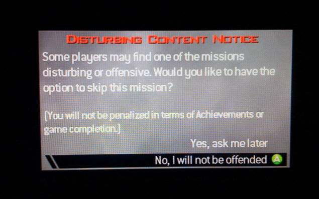 Disturbing Content Notice