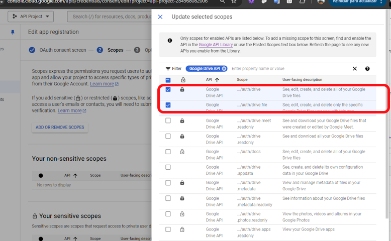 jorgesys scopes google cloud console