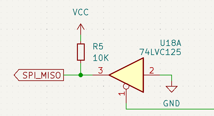 schematic using 74LVC125