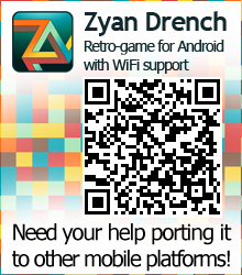 Zyan Drench, a retro-style game for Android with WiFi support