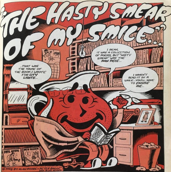 Panel 1 of Peter Bagge's Hate #30 story of the Kool-Aid Man's origin story