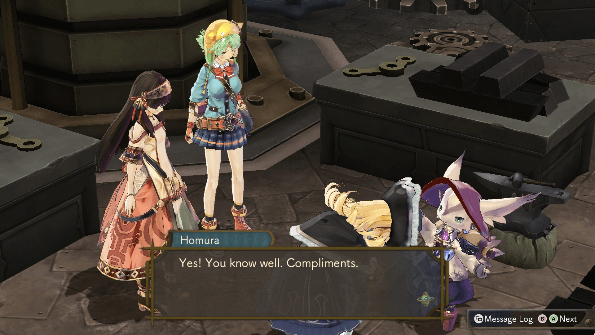 Homura Patting in Atelier Shallie