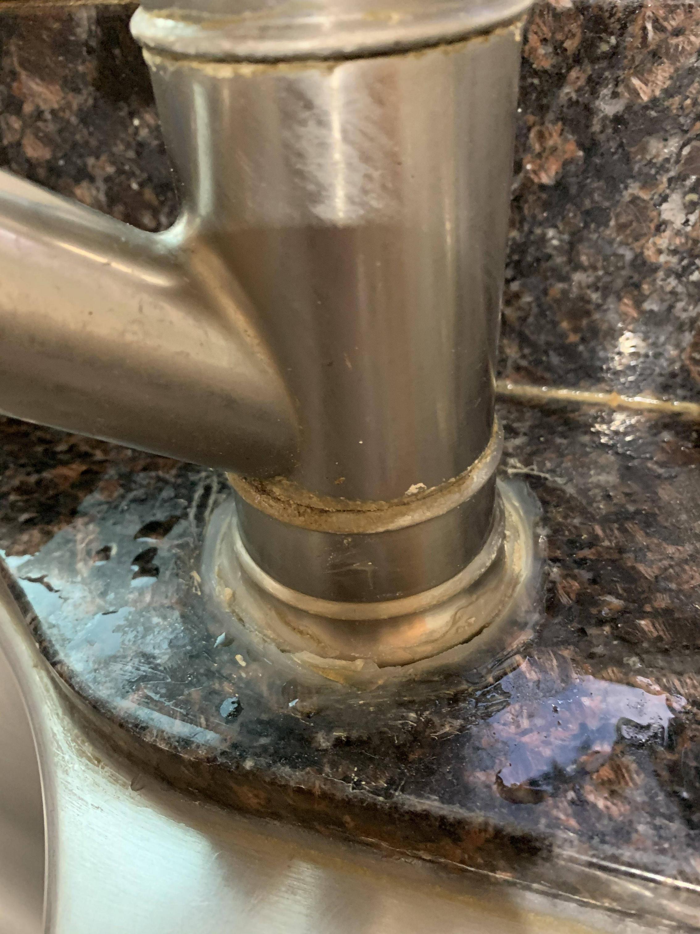 Base of the faucet