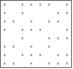 solution with 8 pentominos