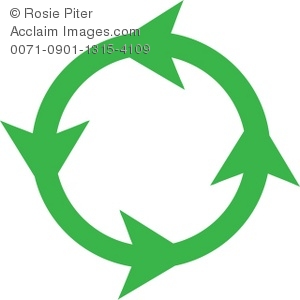 alternate multi-arrow symbol similar to recycling symbol