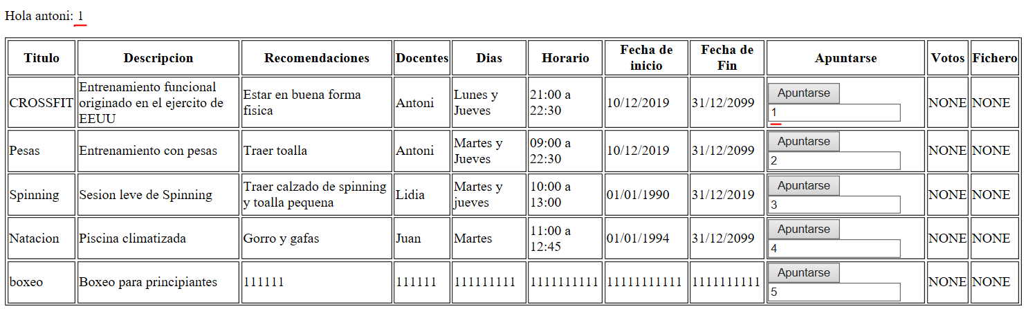 Tabla