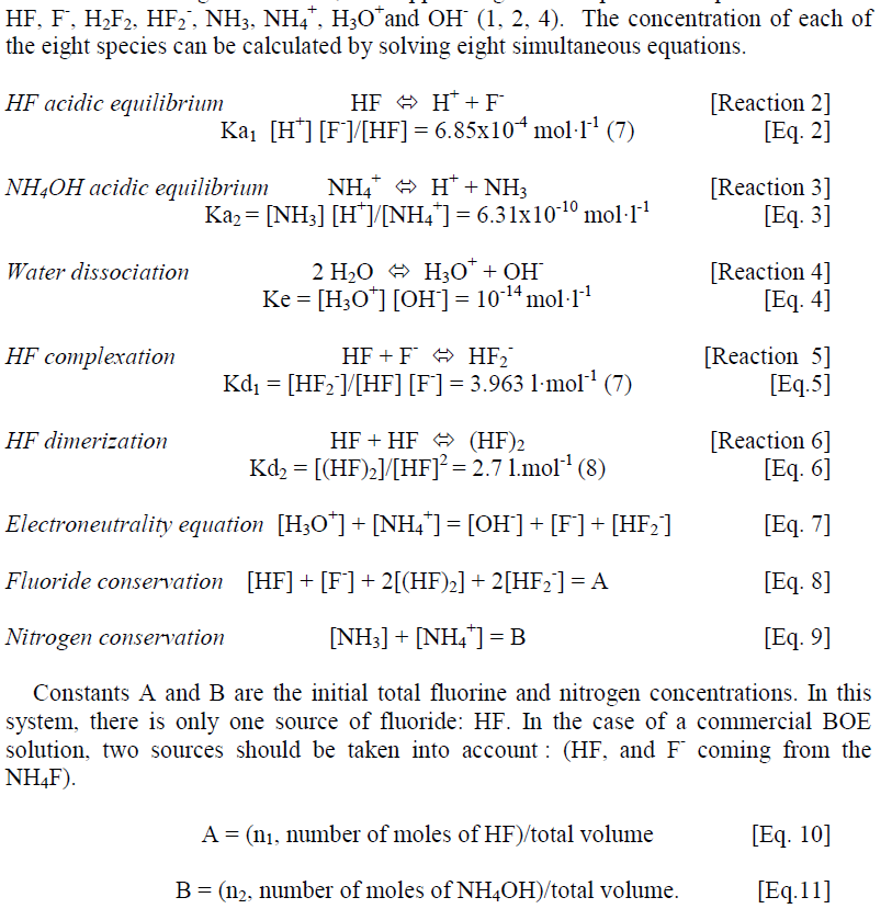 Equations from article