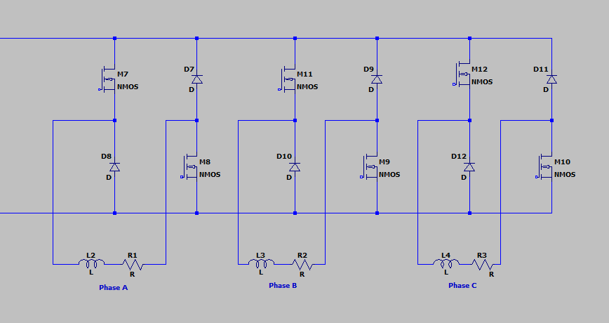 circuit diagram of the input of motor