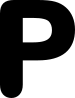 Vector graph of expanded and offset letter