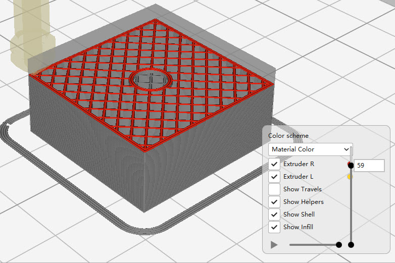 Simple cylinder component used as a cutting tool to cut into a block shows the same missing back wall problem.