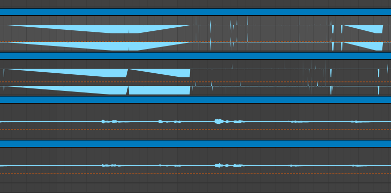 weird waveforms on imported tracks