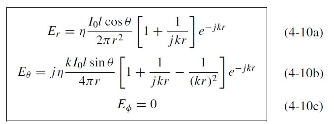 Equation(4-10) of Balanis's book