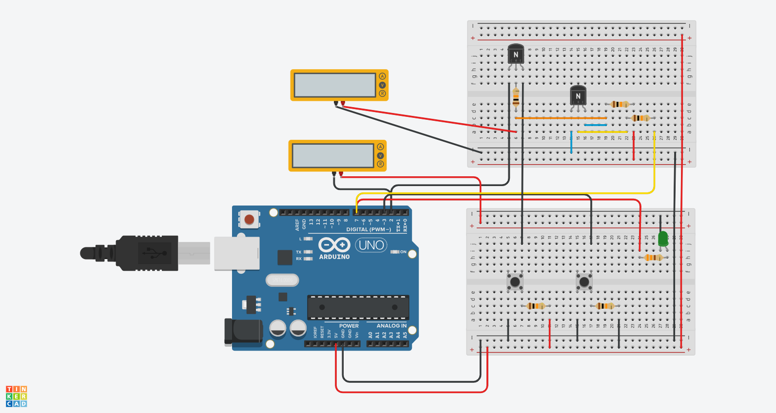 circuit diagram of a logical inverter