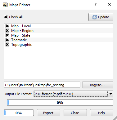 setting Map Printer plugin options in QGIS