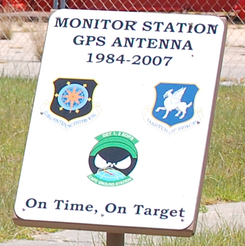 Monitoring Station GPS Antenna sign