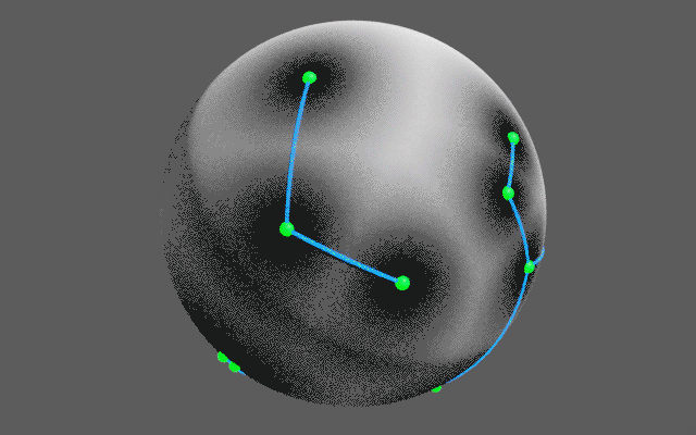 How could I get the distance of a point to its nearest point - Animation 3