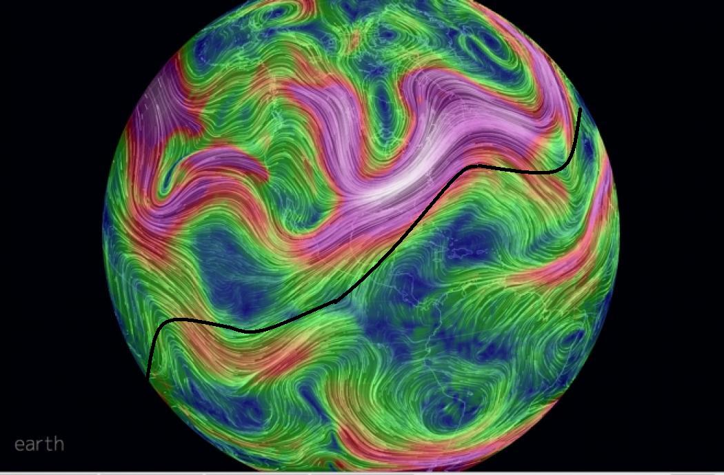 Earth Jet Stream model