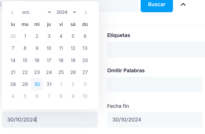 Calendario inicio