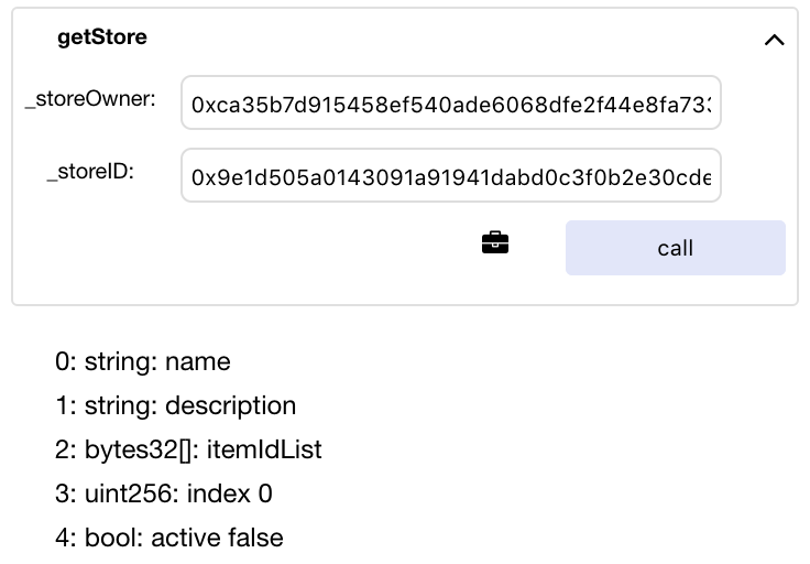 removeStore2 variables