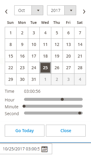 datetime UI Componet