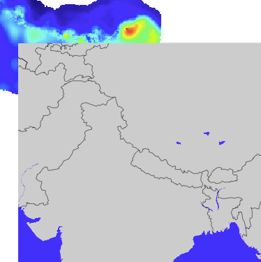 netCDF file located in the far north-east of the basemap