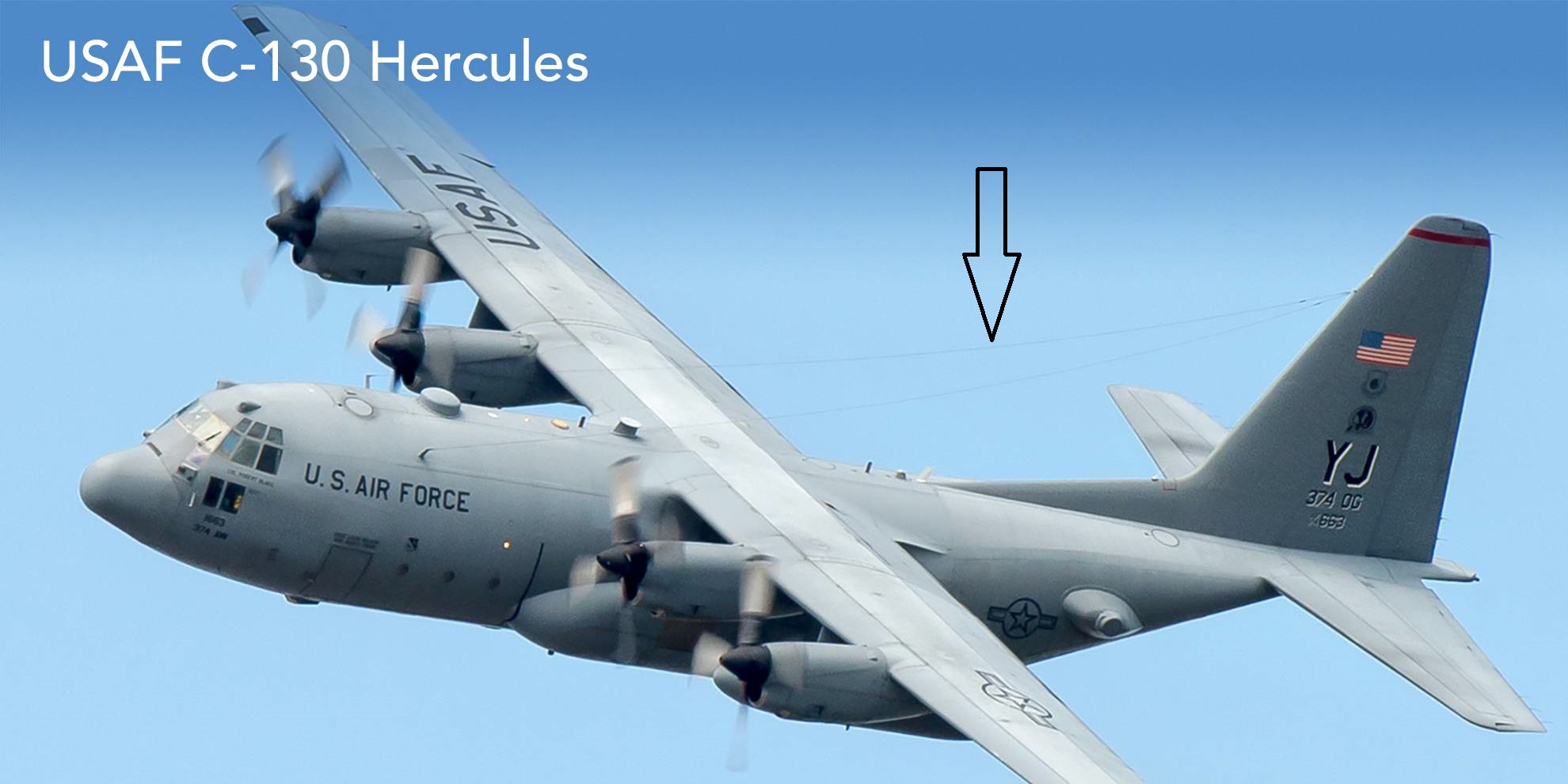 Dornier DO-228 indicating string with an arrow[![ c130j [![usaf c130j 