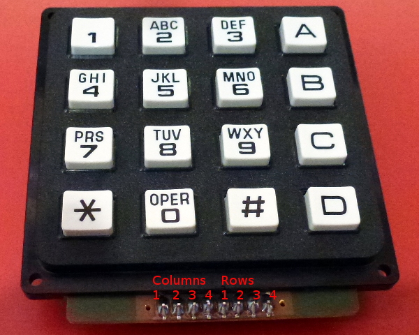 Keypad matrix