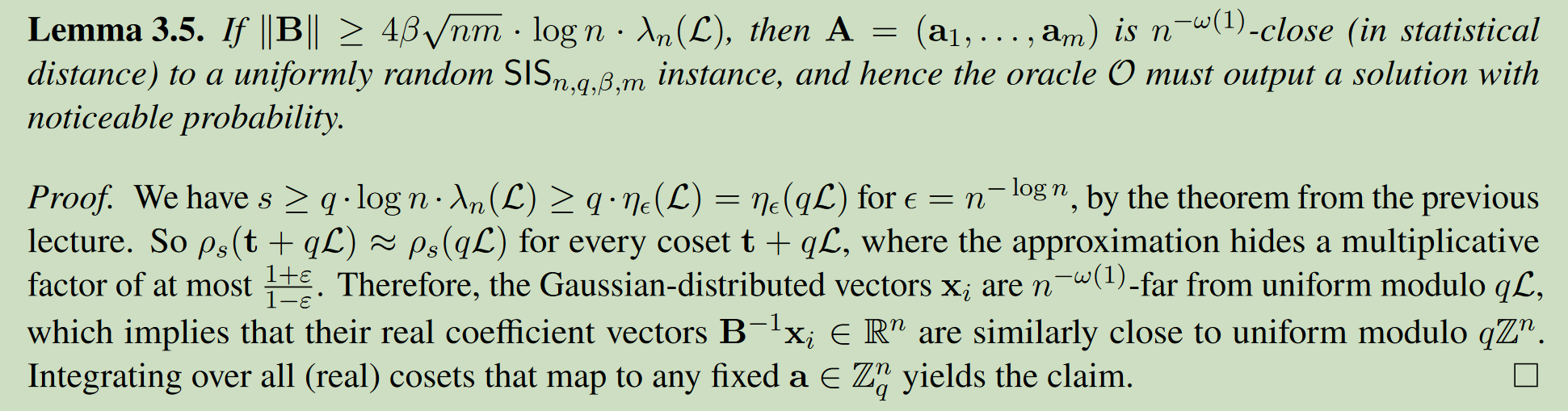 Lemma 3.5