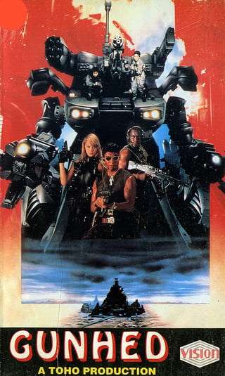 Movie poster for "Gunhed" (1989).