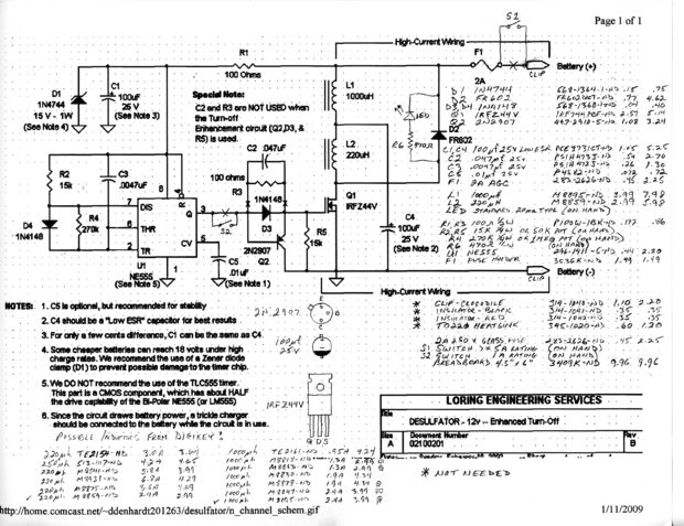 Battery Desulfator Circuit