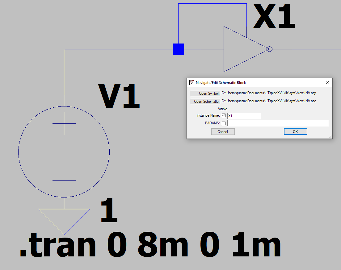 Screenshot of component pointing to path.