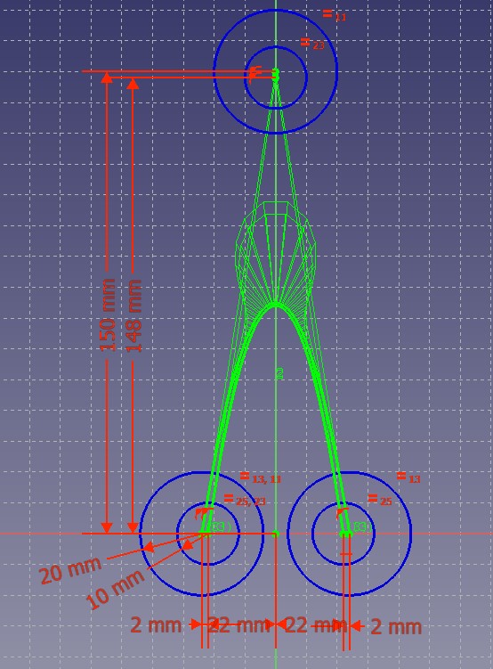 Arch made in CAD.