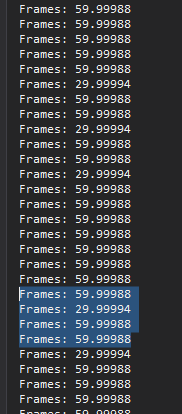 Framerate drops