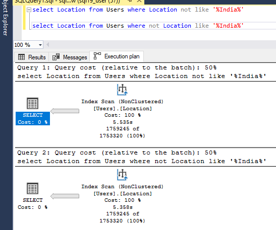 Location Column Only