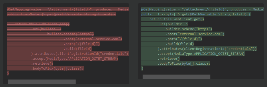 Edited code in example two