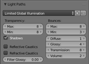 good light path settings